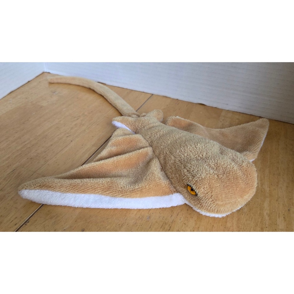 Wildlife Artists Brown White Stingray Manta Ray Plush Stuffed 2016 16 inch long